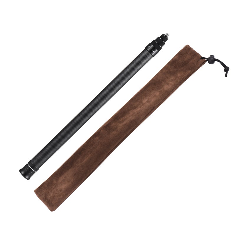 Portable Selfie Stick Carbon Fiber Stand Camera Bracket 1/4 Inch Screw Mount 36cm-150cm/14.2in-59in Adjustable Length Compatible with Insta360 X2/ X3 - Image 2