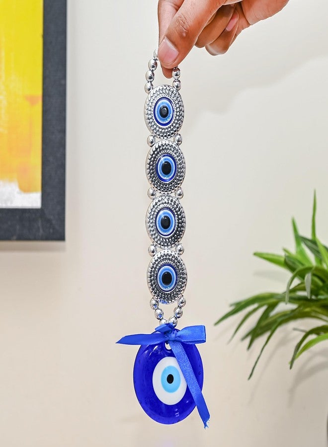 Hindcraft Home Decore - Evil Eye Protection Hanging | Good Luck Charm & Feng Shui Nazar Battu Pendant for Home, Car & Office | Positive Energy Wall Hanging for Prosperity & Safety - Image 2