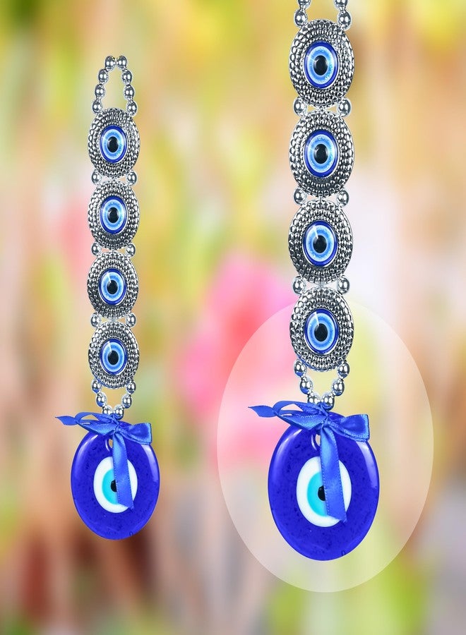 Hindcraft Home Decore - Evil Eye Protection Hanging | Good Luck Charm & Feng Shui Nazar Battu Pendant for Home, Car & Office | Positive Energy Wall Hanging for Prosperity & Safety - Image 1