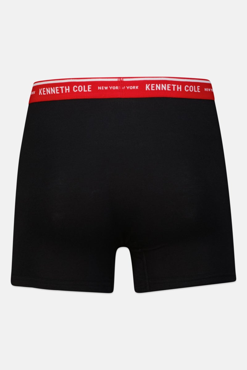 Kenneth Cole Men 2 Piece Brand Logo Trunks, Multicolor - Image 3