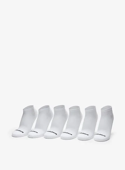Kappa Logo Detail Ankle Length Sports Socks - Set of 6