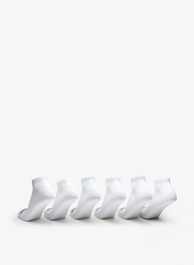 Kappa Logo Detail Ankle Length Sports Socks - Set of 6