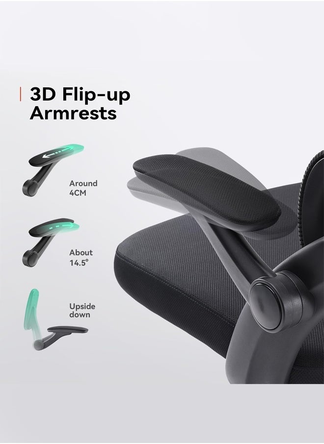 SIHOO SIHOO M102C Ergonomic Gaming Office Chair, Computer High Back Chair with Dual Back Design - Individual Lumbar Pillow, 3D Armrests, Adjustable Headrest and Comfortable Thick Cushion (Black)  - Image 5