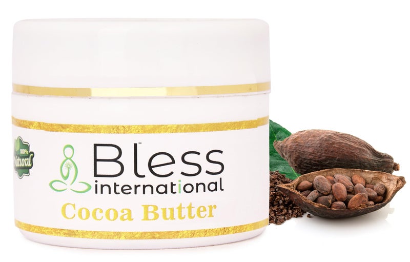 Bless International Organic Raw Cocoa Butter 100% Pure,Natural & Unrefined| Skin Moisturizer For Face, Body & Hair| 4 OZ/115 GM Ivory / White Grade A | DIY Creams, Balms, Lotions, Soaps| Softens Dry & Tough Skin - Image 3