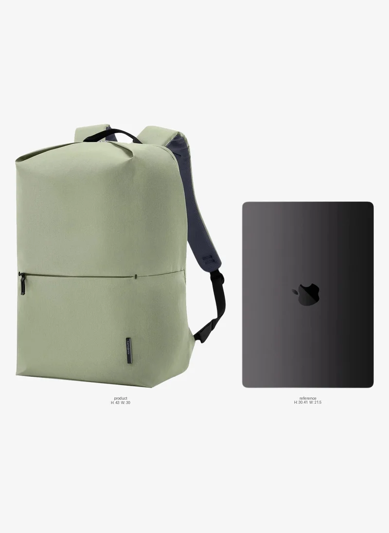 Samsonite Lite-Geo 15.6" Laptop Backpack, 100% Nylon, Light Green|Outer Zipper Pockets|Bottle Holder|Internal Key Holder - 3 Years International Warranty