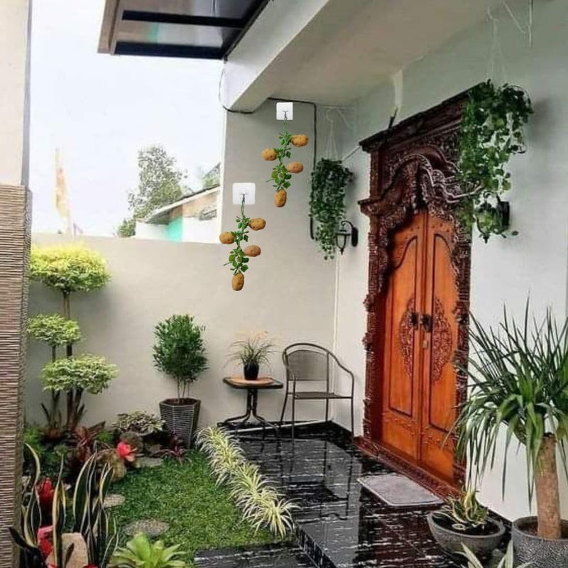 SINGAA Artificial Potato Vegetable Hanging String for Home, Indoor,Outdoor, Garden, Fruitshop, Stage, Photography, Wedding Decoration and Kids Teaching Material (Pack of 2) 50 CM - Image 3