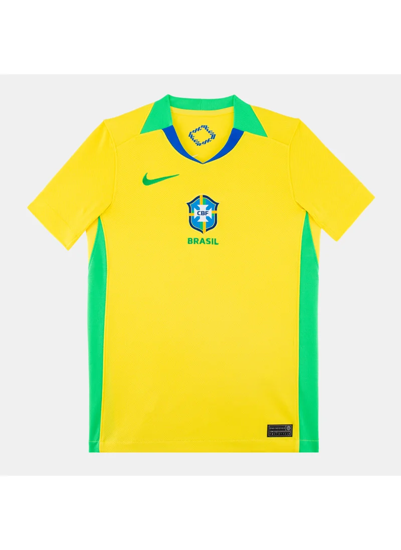 Nike Kids' Brazil 2025 Home Replica Football Jersey (Women's Team)