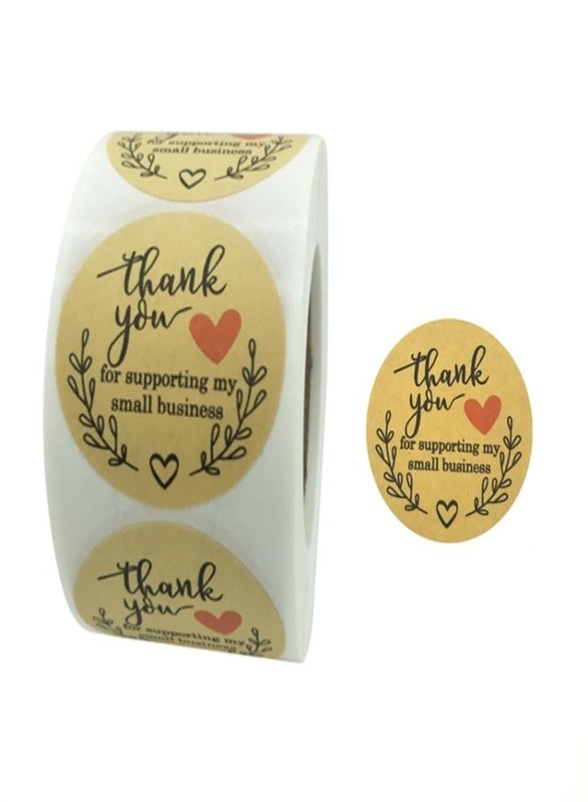 STORE 2508 Store2508 Small Business Thank You Stickers Craft Paper 1.5 Inch Diameter 500 Pcs - Image 1