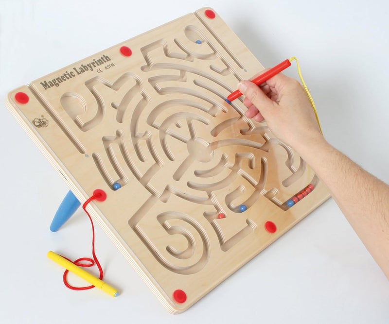Bartl Gogo Toys Magnetic Labyrinth - Wooden Educational Toy for Children - Image 3