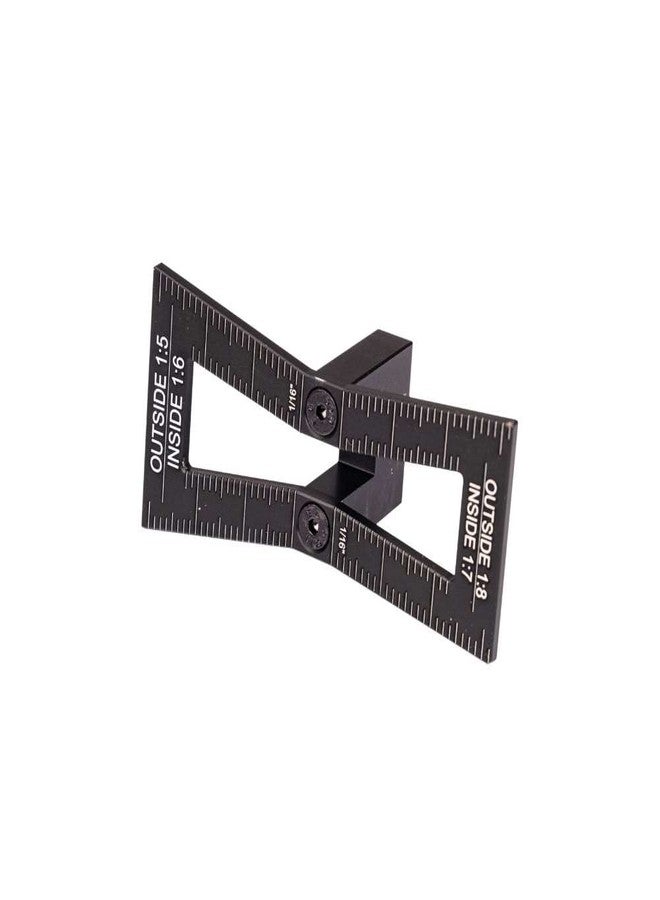 جينيرال تولز أداة تحديد ذيل السنونو من شركة General Tools رقم 47، دليل دقيق للمنحدرات 1:5، 1:6، 1:8، 1:10، لون أسود - Image 2