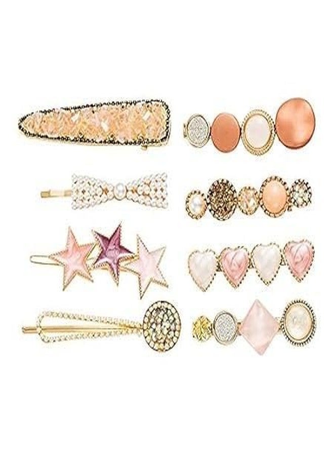 YANWENX Metal, Plastic Hair Clip for Women, Multicolour, 8 Count (Pack of 1) - Image 3