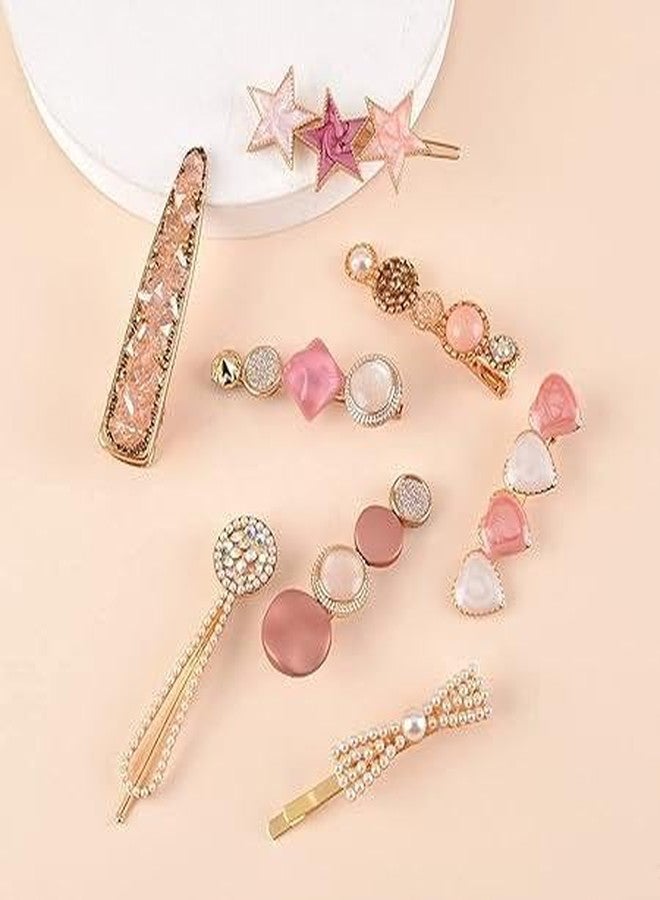 YANWENX Metal, Plastic Hair Clip for Women, Multicolour, 8 Count (Pack of 1) - Image 4