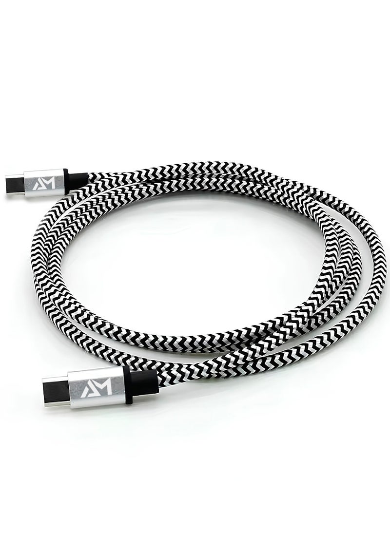 AMROAH 2m USB C Cable Type C to Type C 60W, Fast Charger Cord for Phones iPhone 16 15 Pro Max Plus Samsung S 25 24 23 Plus Ultra Huawei Xiaomi Tablets iPad Air Mini Notebooks MacBook5  - Image 3