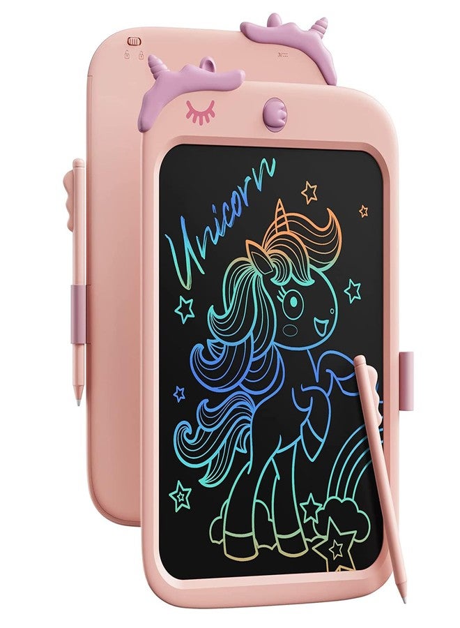 proffisy 10 Inch LCD Writing Tablet for Kids, Unicorn Toys Gifts for Toddler Girl, Drawing, Playing, Handwriting, Educational and Travel Toys, Birthday Gift for 3 4 5 6 7 8 9 Year Old Girls(Pink) - Image 1