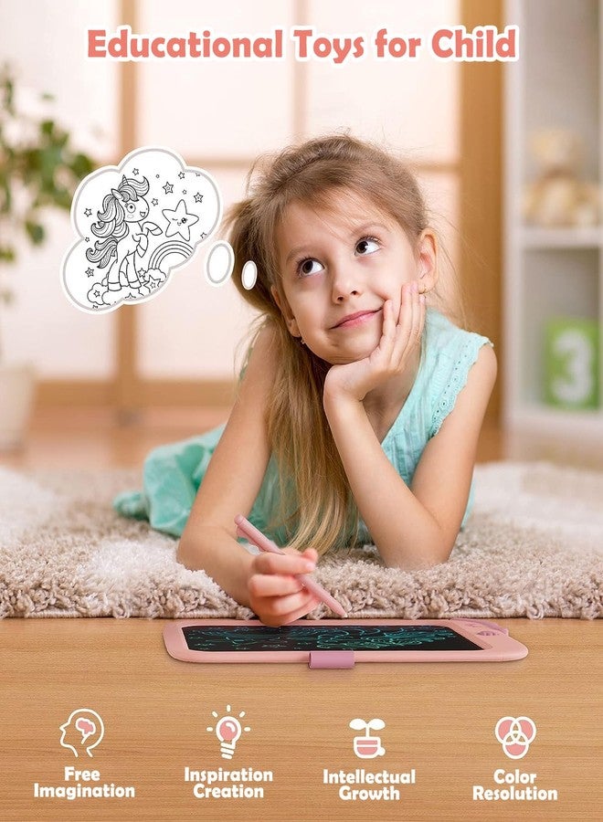 proffisy 10 Inch LCD Writing Tablet for Kids, Unicorn Toys Gifts for Toddler Girl, Drawing, Playing, Handwriting, Educational and Travel Toys, Birthday Gift for 3 4 5 6 7 8 9 Year Old Girls(Pink) - Image 5