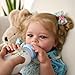 JIZHI Lifelike Reborn Baby Dolls 18 Inch RealisticNewborn Baby Dolls Vinyl Full Body Blond Girl Handmade Real Life Baby Dolls with Clothes for Kids Age 3 - Image 4
