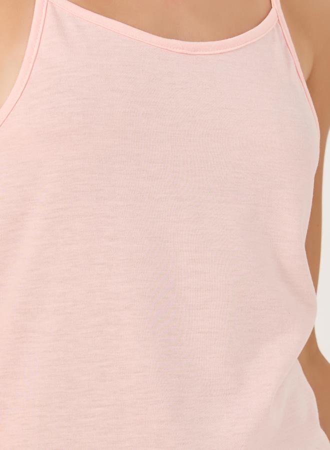 Styli Strappy Lace Insert Slip Dress  - Image 3