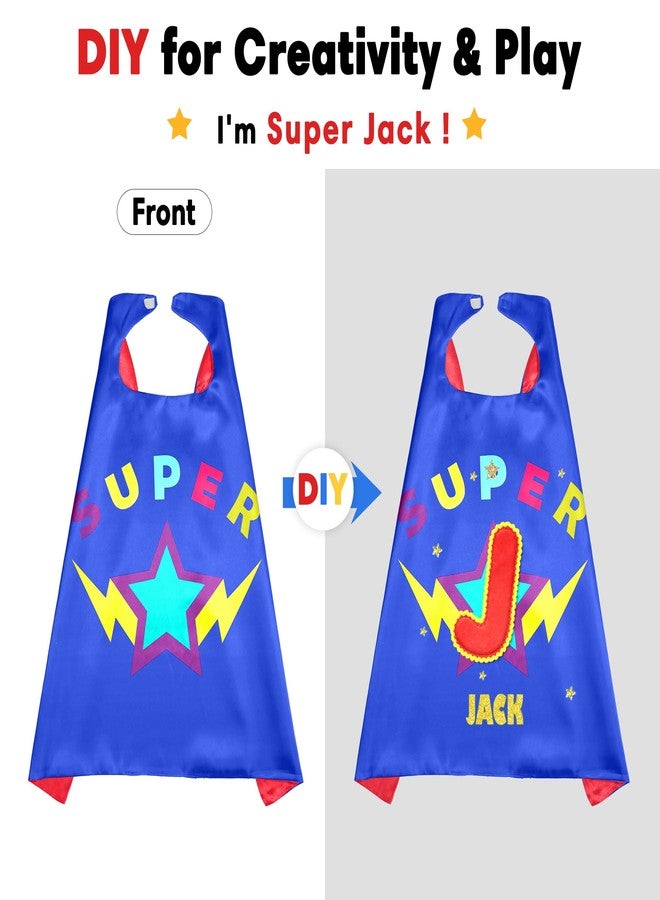 D.Q.Z Superhero-Capes and Masks for Kids Gifts for Girls Boys Super Hero Dress Up Cape and Mask (Blue-Red) - Image 4