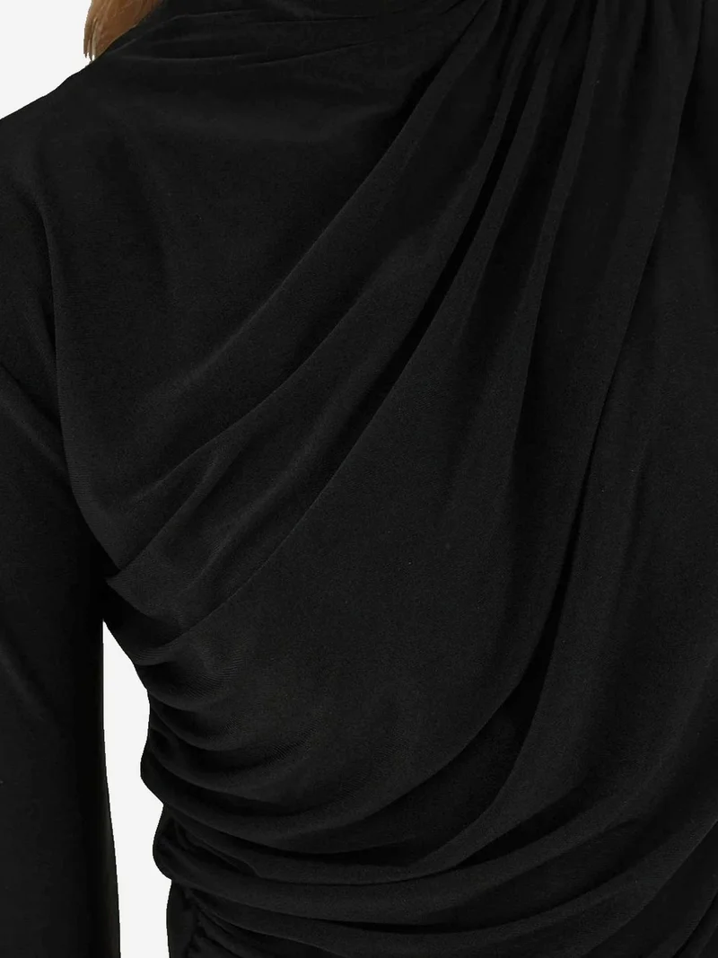 هيكاب بلوزة أنيقة محبوكة بأكمام طويلة وناعمة الملمس