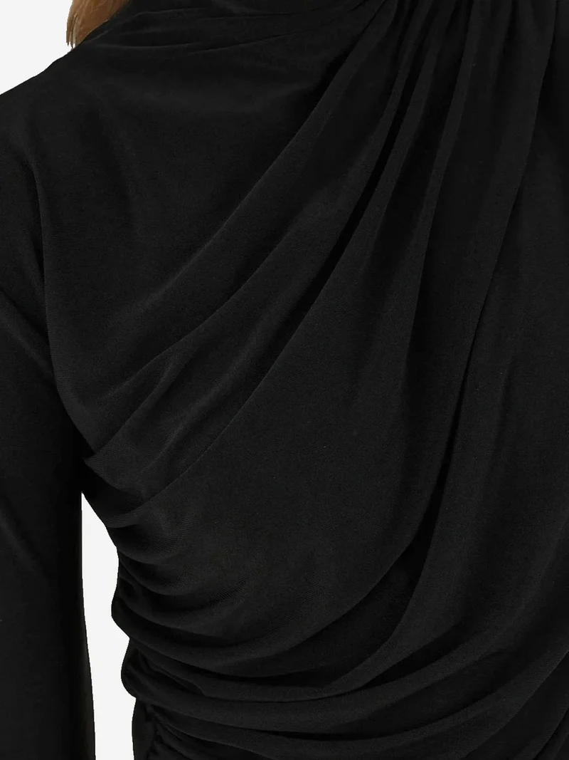 هيكاب بلوزة أنيقة محبوكة بأكمام طويلة وناعمة الملمس