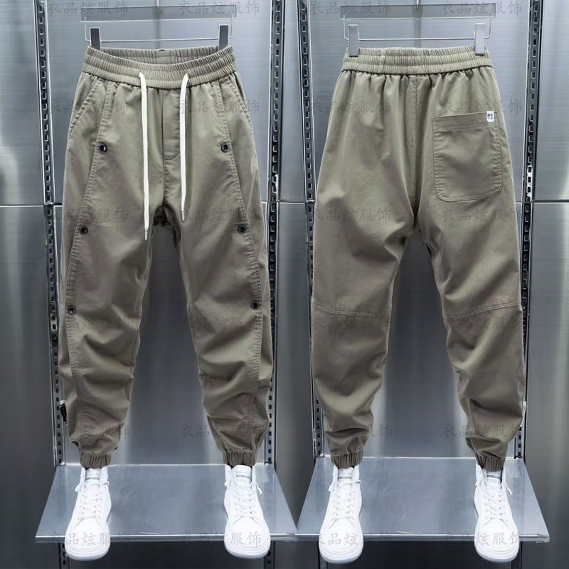 Casual Pants Boys Tooling Pants Summer Nine-Point New Men'S Sports Pants Trendy Men'S All-Match Pants - Image 3