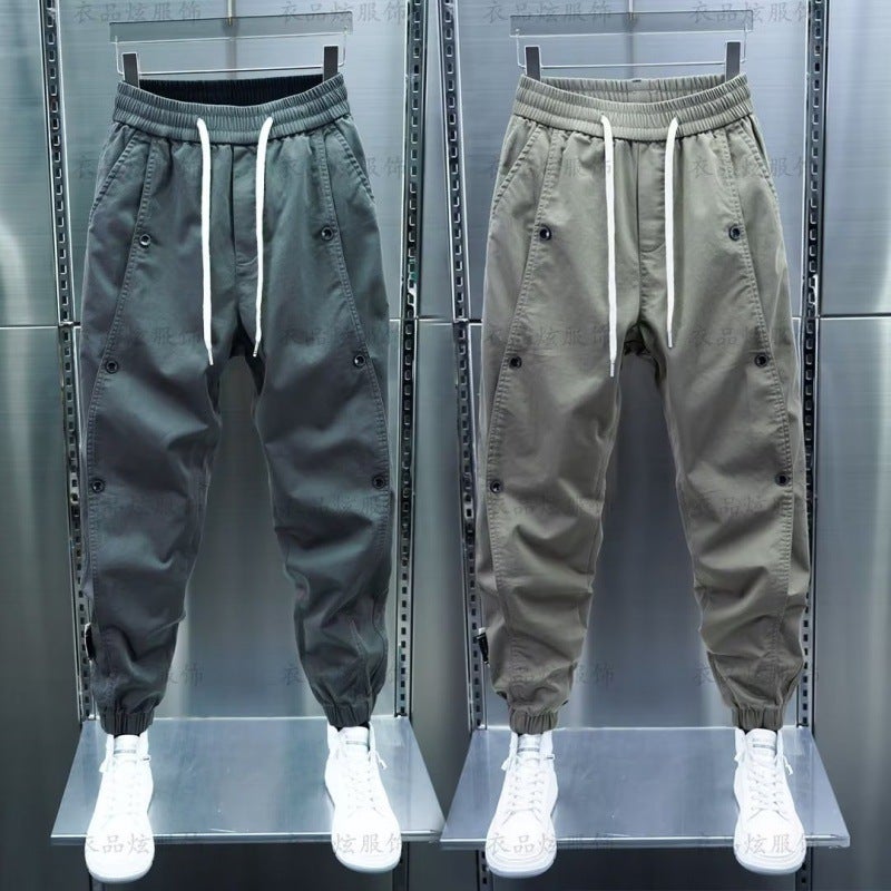 Casual Pants Boys Tooling Pants Summer Nine-Point New Men'S Sports Pants Trendy Men'S All-Match Pants - Image 2