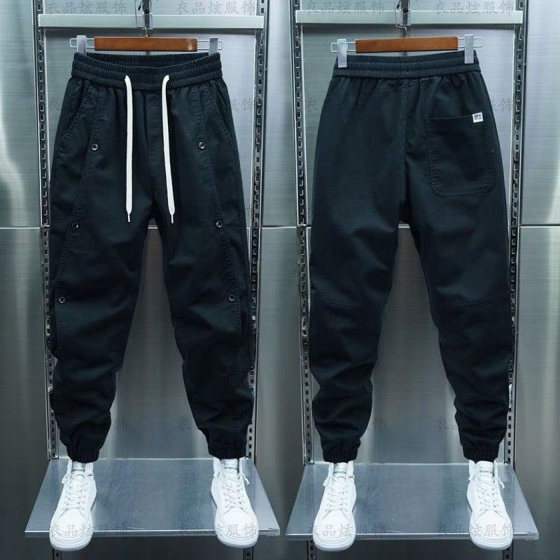 Casual Pants Boys Tooling Pants Summer Nine-Point New Men'S Sports Pants Trendy Men'S All-Match Pants - Image 1