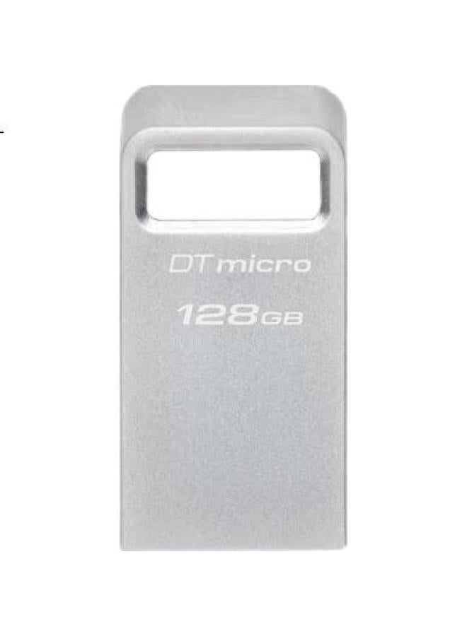 Kingston Kingston 128Gb Usb3.2 Gen1 Flash Drive Dtmc3G2, Silver Metal, Mini Car Usb Drive, High Capacity, Read Speed 200Mb/S - Image 2