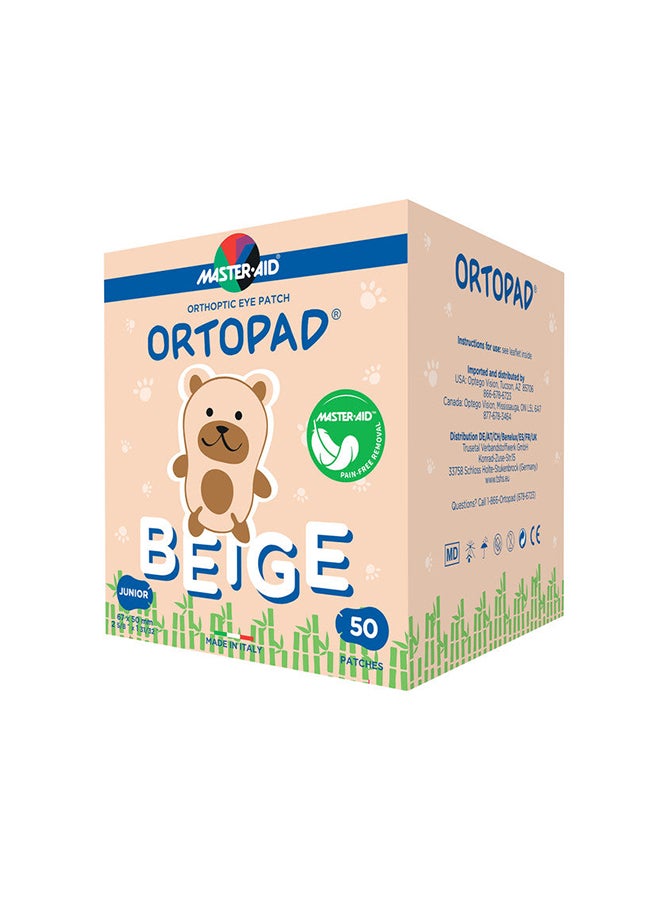 Ortopad Beige Eye Patches Junior - 50 pcs - Image 1
