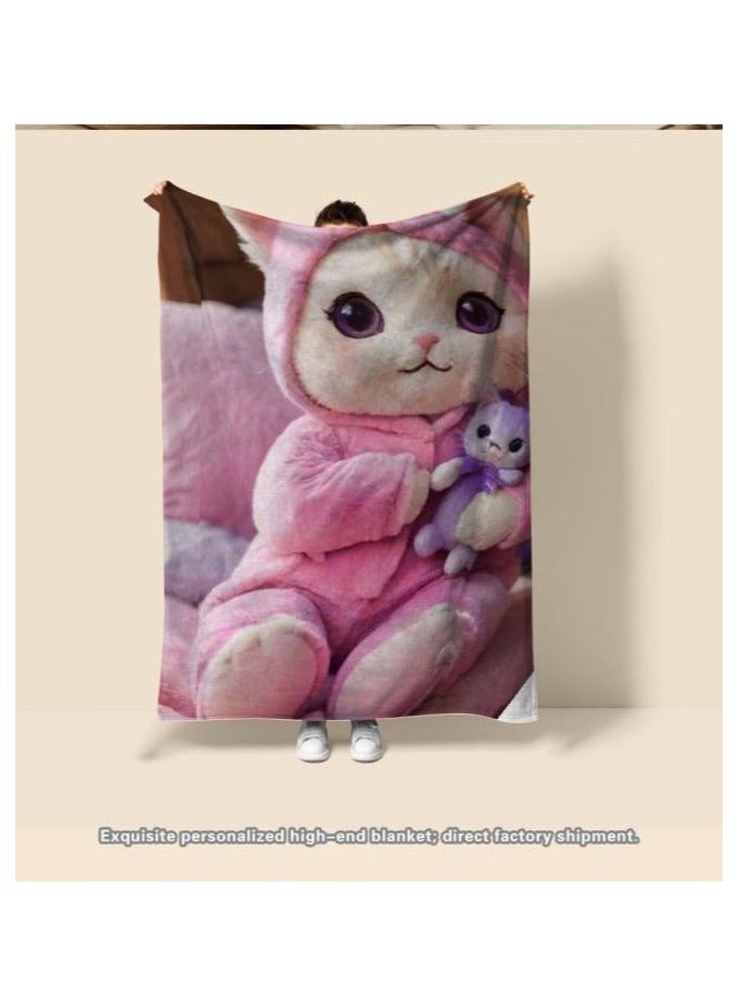 general Children's or student cartoon flannel thin blanket (warm and comfortable, suitable for sleep, games) 100cm*150cm - 947 - Image 4