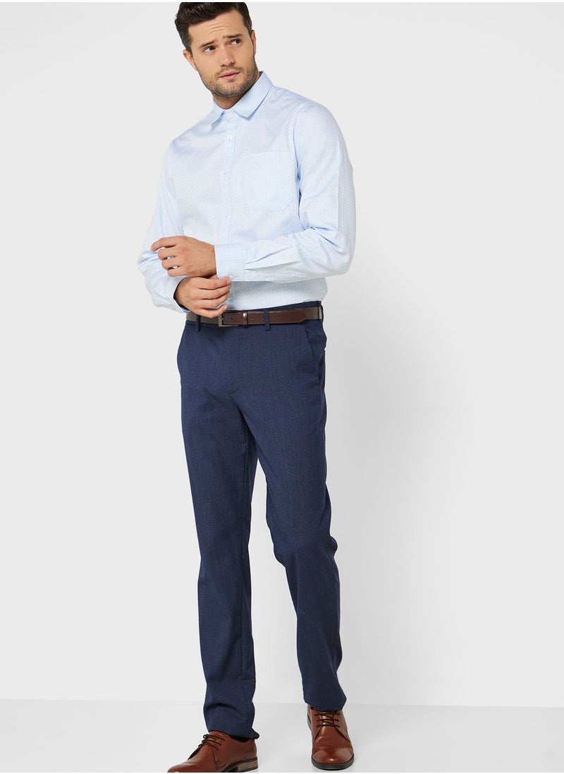 Robert Wood - Dobby Full Sleeve Formal Shirt - Image 1