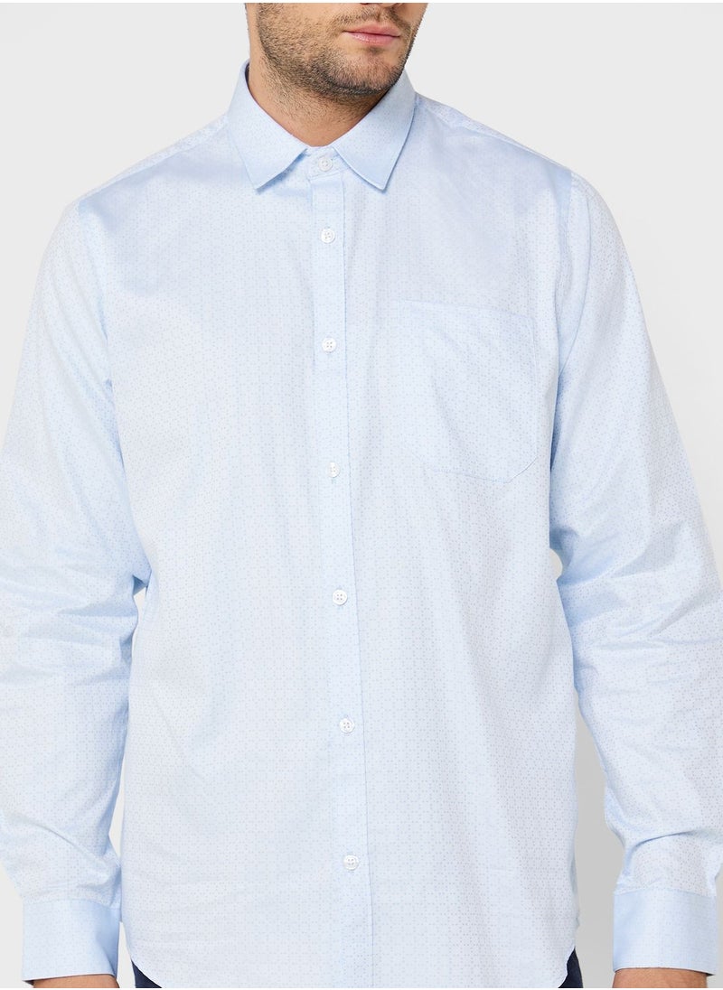 Robert Wood - Dobby Full Sleeve Formal Shirt - Image 1