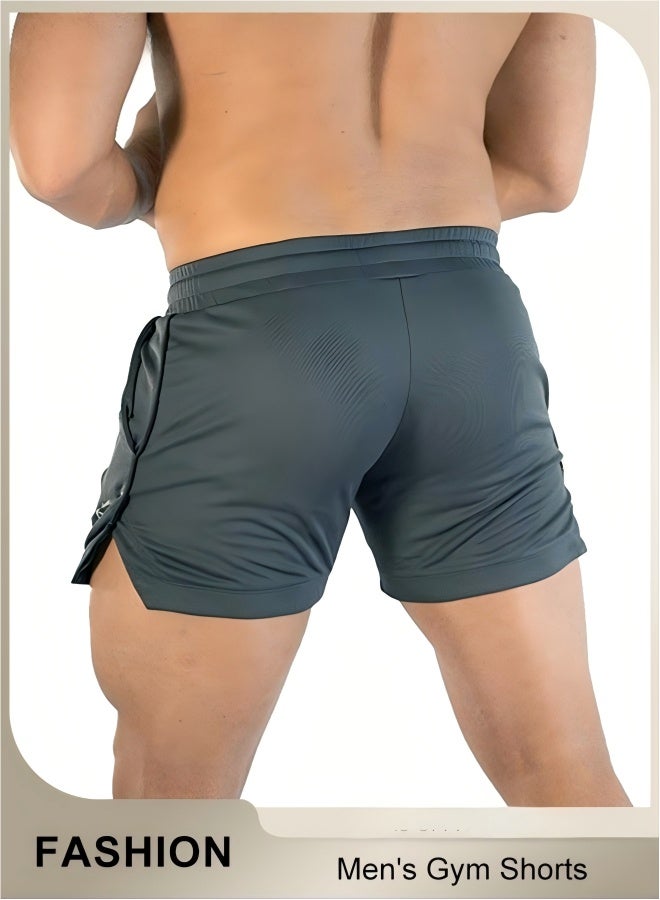Men's Shorts, 5" Gym Workout Short, Quick Dry Active Running Shorts, Lightweight Athletic Shorts With Pockets, Drawstring Running Shorts For Men, Breathable Bodybuilding Training Short Pants(L) - Image 2