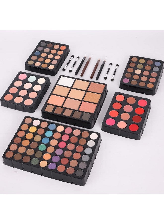 UNIFULL 132 Color All- In- One Makeup For Women Full Kit,Professional Makeup Kit,Makeup Gift Set for Women,Girls&Teens,Include eyeshadow/lipstick/concealer/Lip Gloss/Eyeliner/Mascara（006N2-Silver） - Image 5