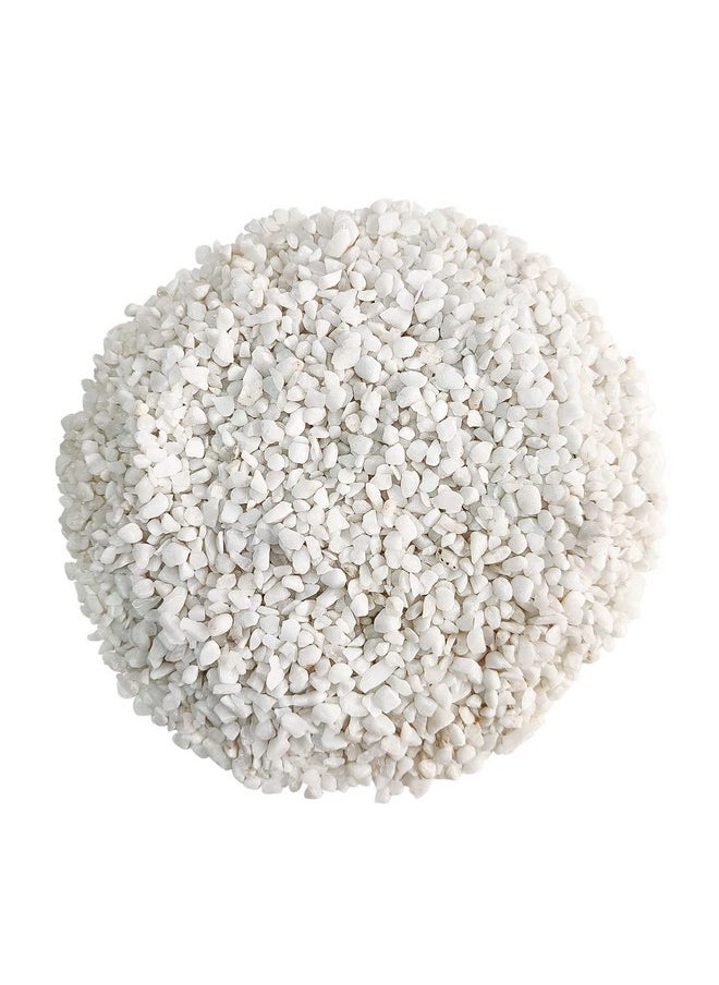 Generic Natural Gravel (White Marble, 2Kg) (7Mm - 13Mm) Decorative Stones For Aquarium/Fish Tank, Garden, Home Decoration, Vase Filler Indoor & Outdoor Pebble  - Image 1