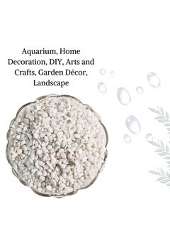 Generic Natural Gravel (White Marble, 2Kg) (7Mm - 13Mm) Decorative Stones For Aquarium/Fish Tank, Garden, Home Decoration, Vase Filler Indoor & Outdoor Pebble  - Image 5