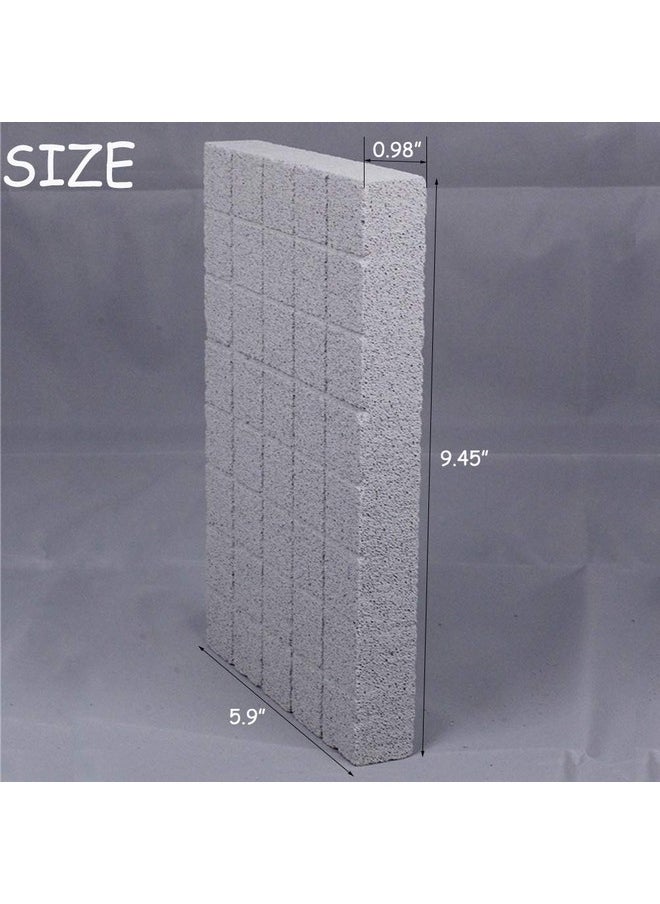 Hamiledyi - Hamiledyi Rabbit Scratch Foot Pads Bunny Grinding Claw Pad 2 PCS Natural Small Animal Hamster Lava Stone for Teeth Grinding Rabbit Scratching pad Chew Toy for Guinea Pig Rat Gerbil Chinchilla Hedgehog - Image 1