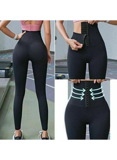 Generic Sauna Sweat Shapewear Leggings Pants Workout Suit Waist Trainer Shaper Sweat Suit Exercise Fitness Gym Yoga Women  - Image 3