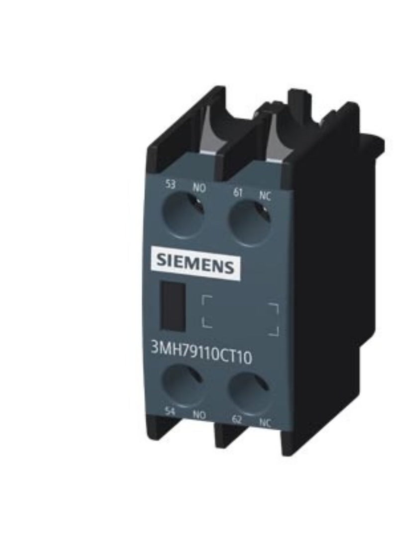 Siemens Auxiliary Switch – Front 2NO for 3MT7 and 3MH7 Contactors Screw terminal (Model number - 3MH7920-0CT10) - Image 1