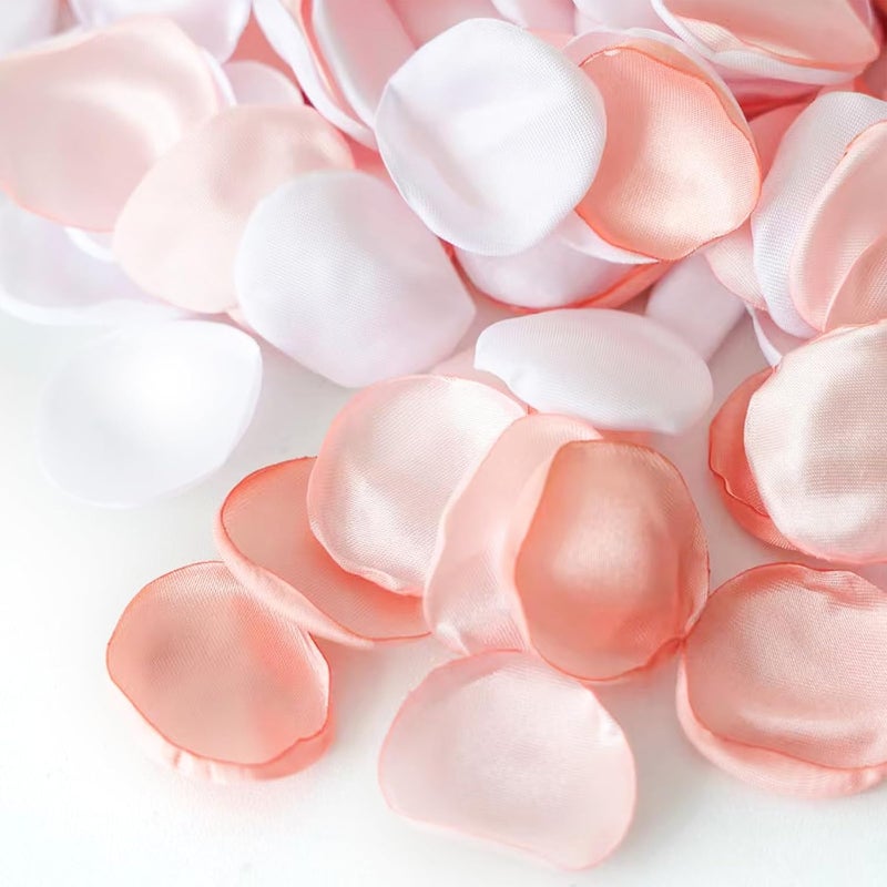 WEIERYUE 300PCS Silk Rose Petals,Beautiful Realistic Scatter Rose Petals Romantic Night Decoration,Wedding Party Decoration Artificial Flowers Petals (Gray Pink) - Image 1