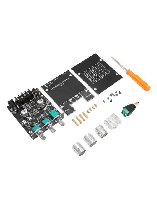 ZK 502MT Power Amplifier Board, PCB 2x50W with Bass Treble Control, DIY for Speakers - Image 1
