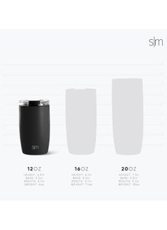 Simple Modern Simple Modern Travel Coffee Mug Tumbler with Flip Lid | Reusable Insulated Stainless Steel Cold Brew Iced Coffee Cup Thermos | Gifts for Women Men Him Her | Voyager Collection | 12oz | Beige  - Image 5