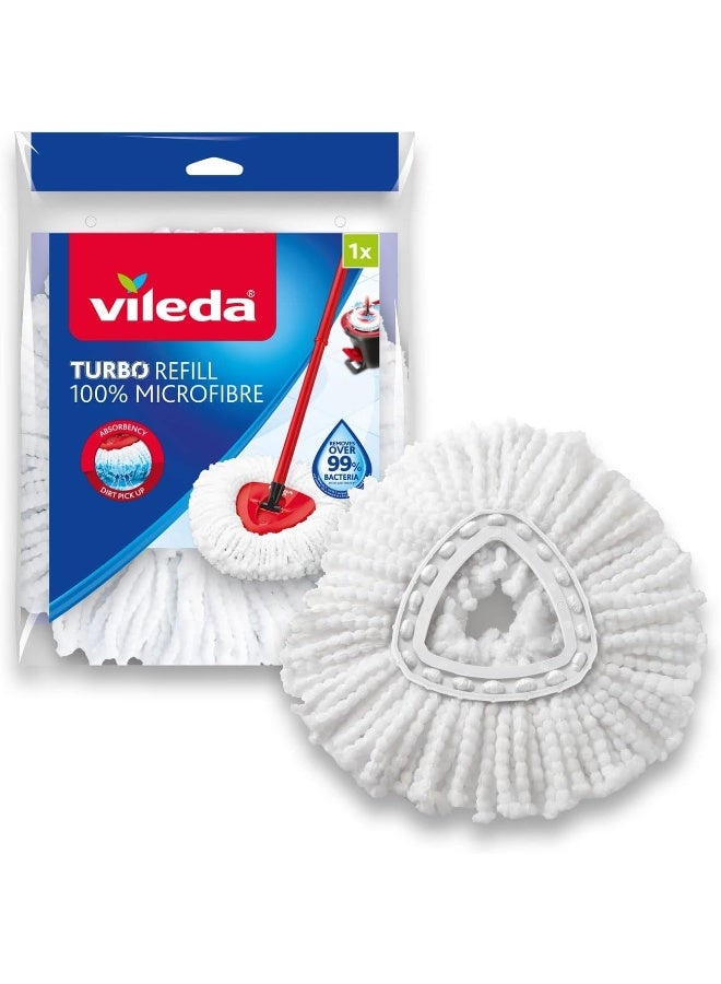 Vileda فيلدا إعادة تعبئة ممسحة سهلة العصر والتنظيف للممسحة الدوارة - Image 1