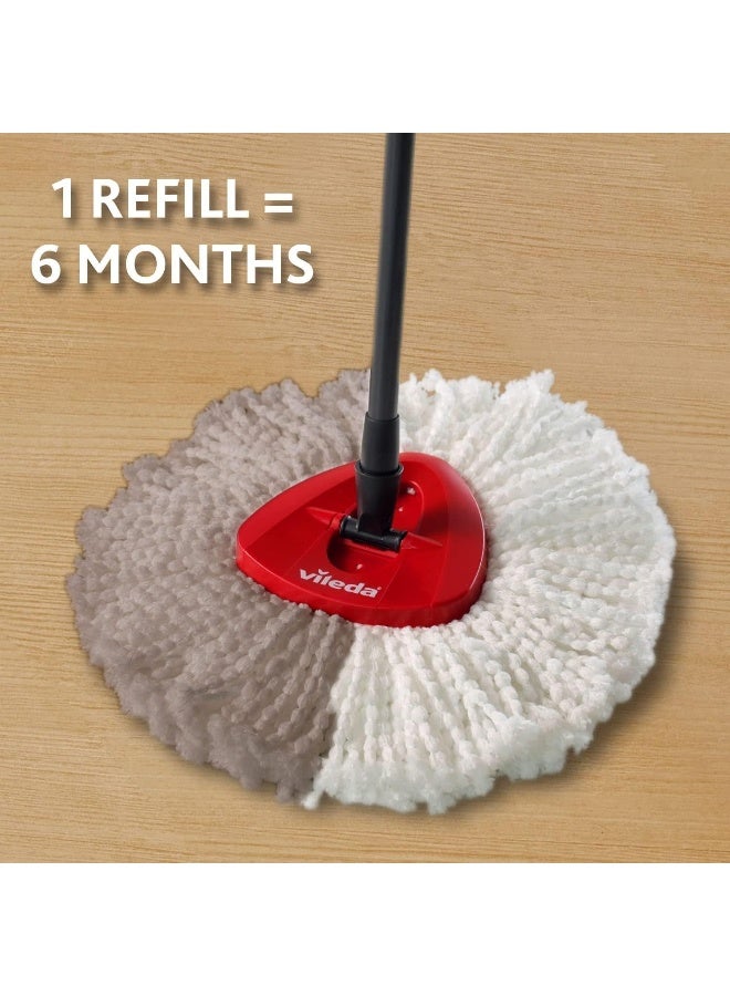 Vileda فيلدا إعادة تعبئة ممسحة سهلة العصر والتنظيف للممسحة الدوارة - Image 2