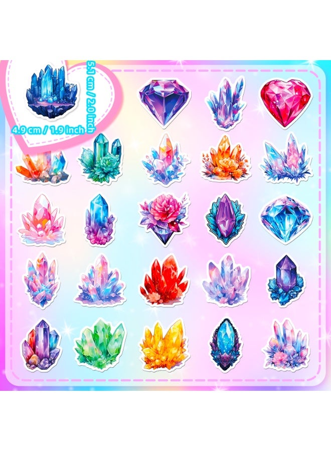 NIBEMINENT 50 Pcs Crystal Column Deco Kit Waterproof Stickers, High Definition Printing Bright Colors, Suitable for Laptop Skateboard Luggage Water Bottle Guitar DIY - Image 3