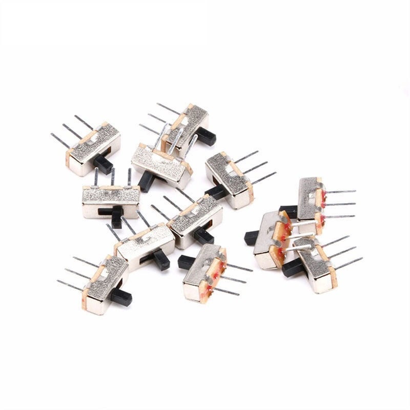 SS12D00G3 3 Pin Mini Slide Switch 10 Pieces On Off Toggle Switch 3MM Handle Length - Image 2