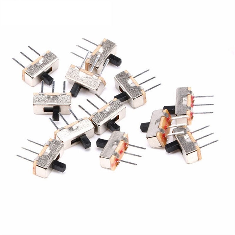 SS12D00G3 3 Pin Mini Slide Switch 10 Pieces On Off Toggle Switch 3MM Handle Length - Image 3