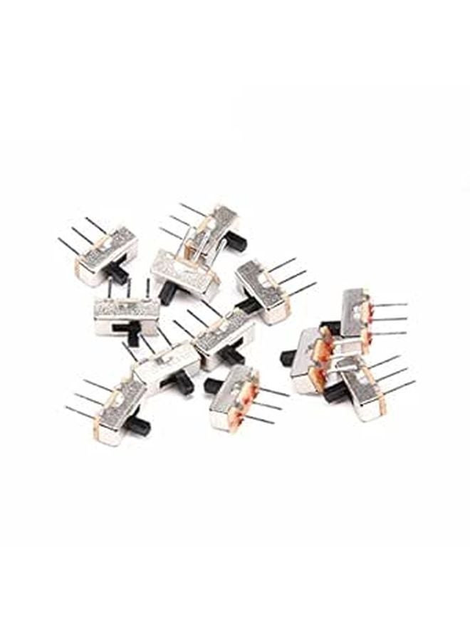 SS12D00G3 3 Pin Mini Slide Switch 10 Pieces On Off Toggle Switch 3MM Handle Length - Image 1