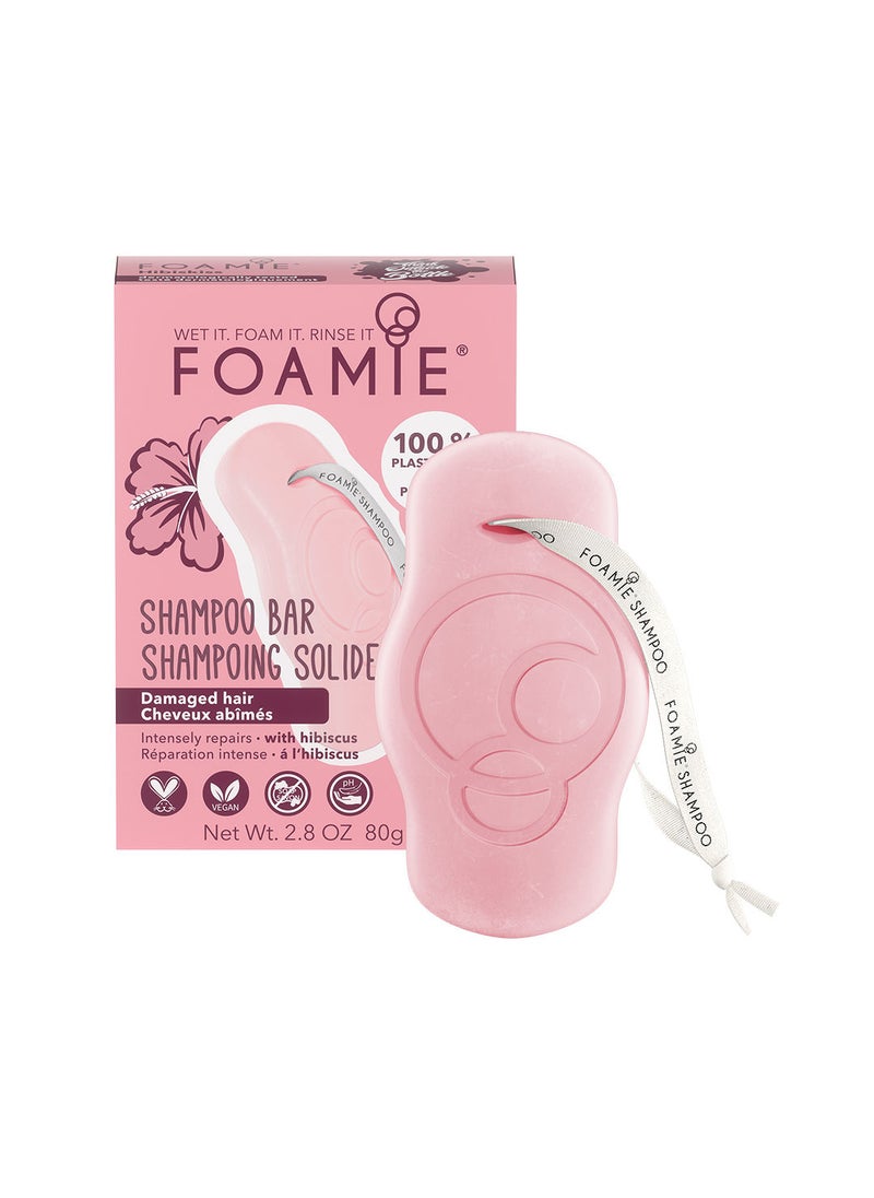 FOAMIE Hibiscus Shampoo Bar for Damaged Hair Pack of 3 - Image 2