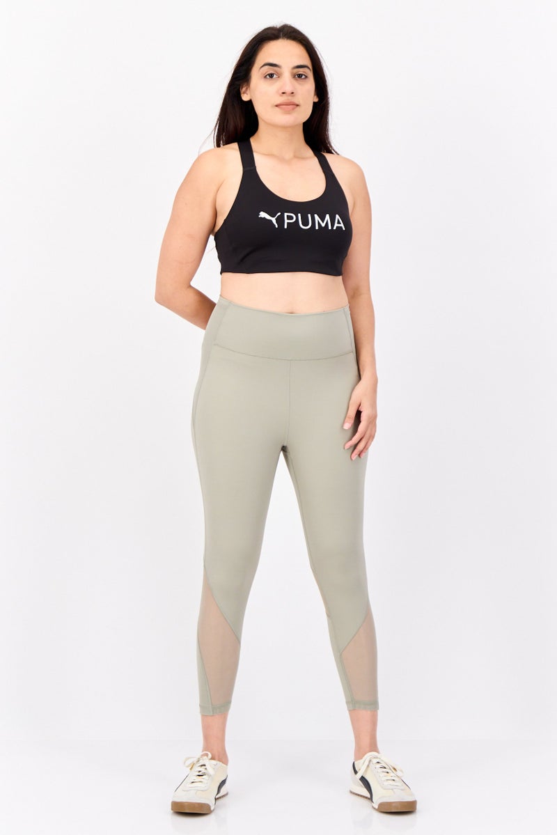 PUMA Women Brand Logo Padded Sports Bra, Black - Image 4
